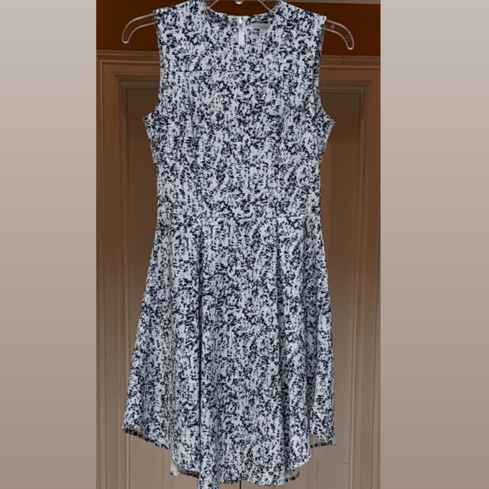 White and Grey Spotted Dress